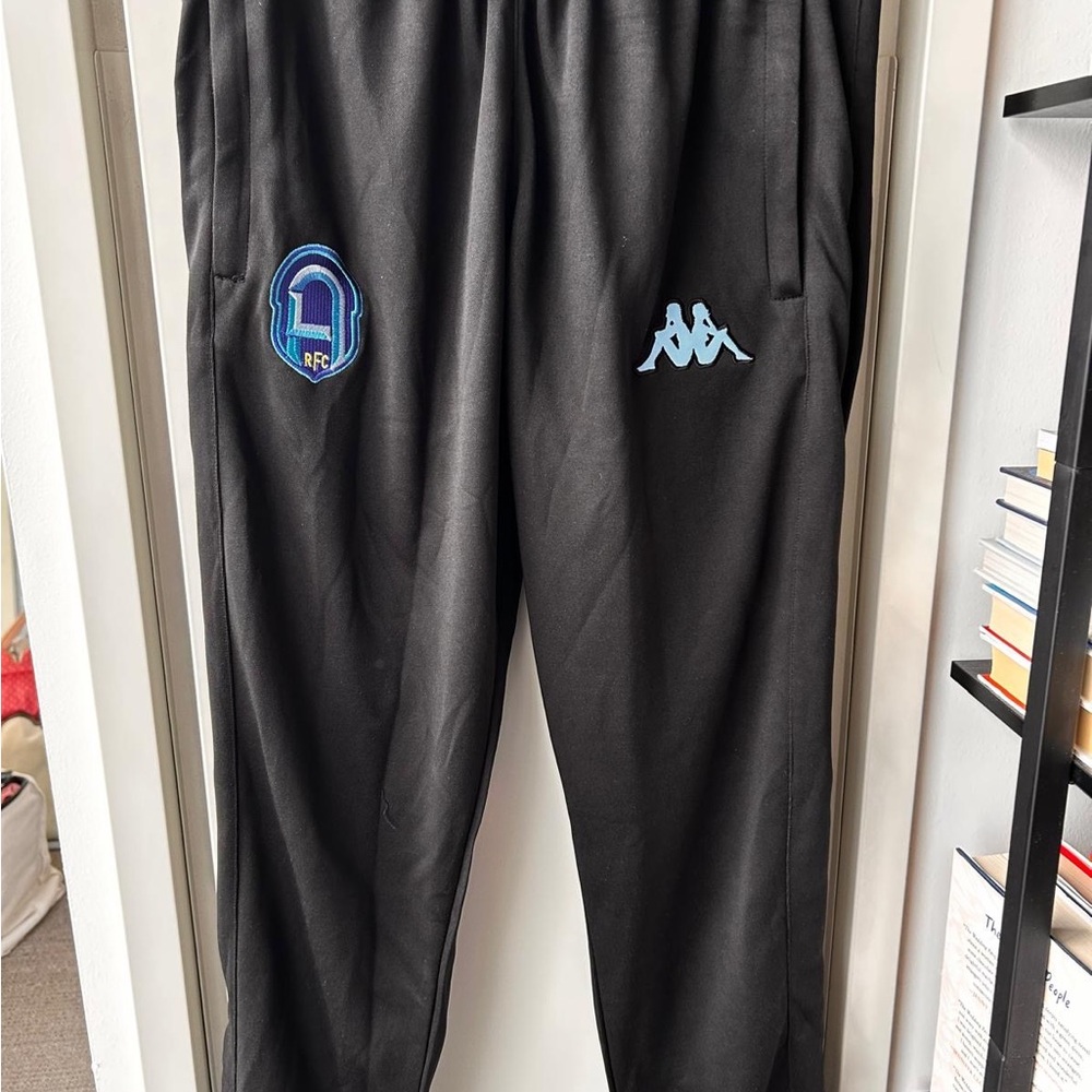Kappa Black Pants with Blue Accent